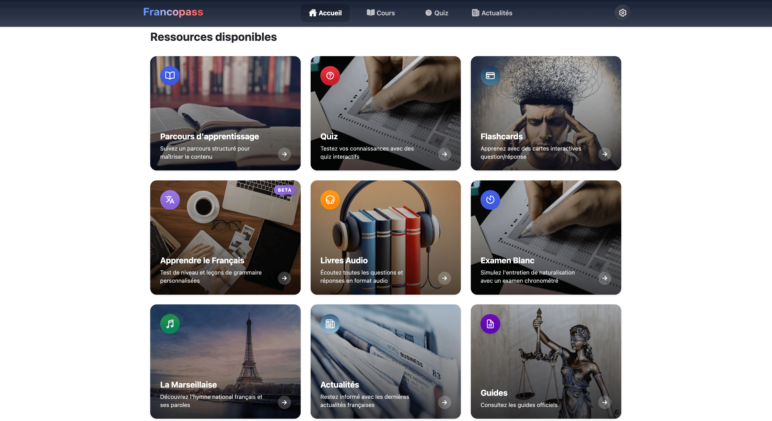 Francopass - Application web